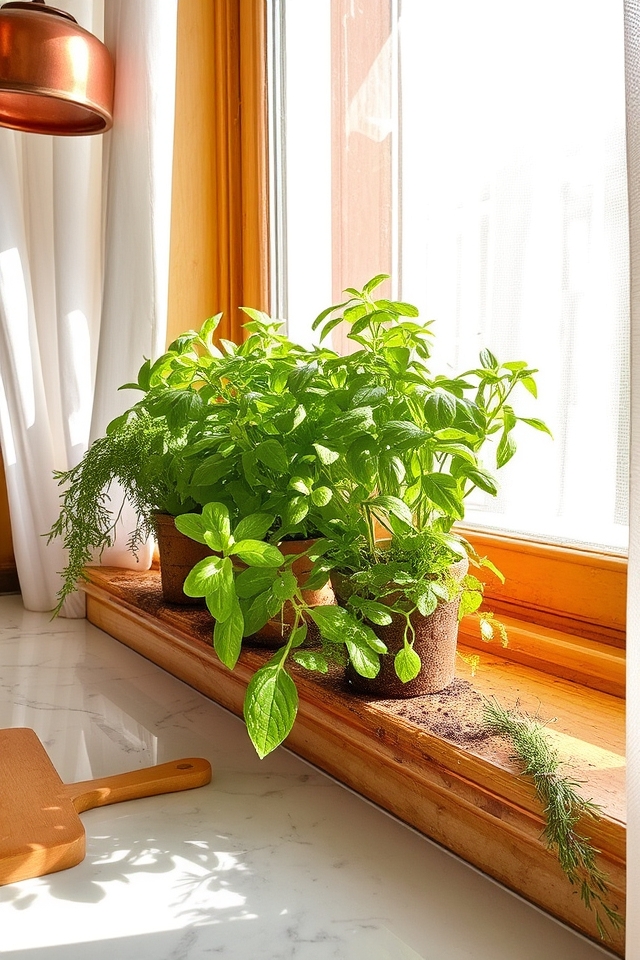 indoor fresh herb garden