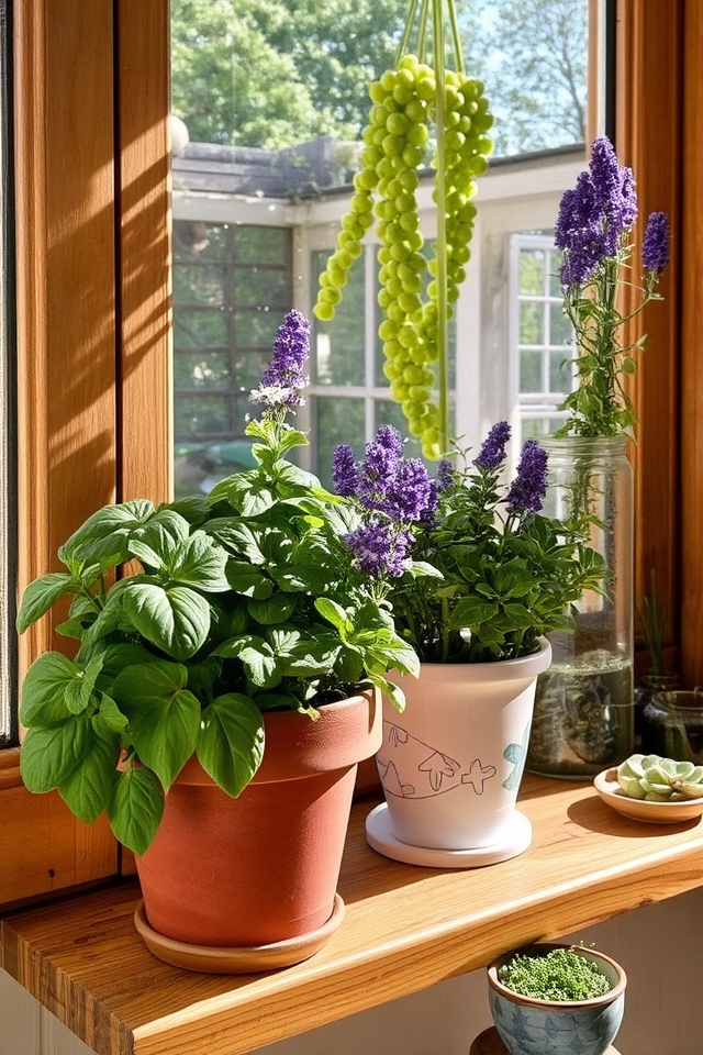 indoor gardening in containers
