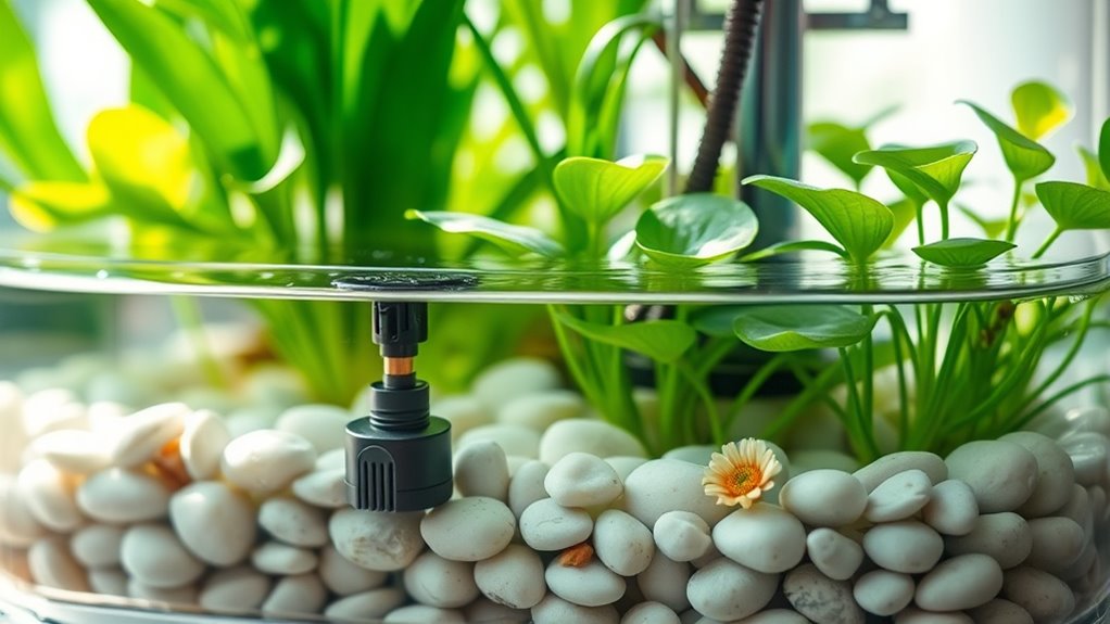 indoor water garden drainage