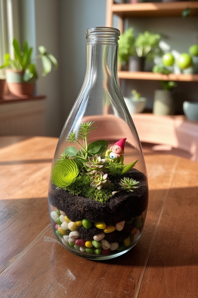innovative glass bottle gardens