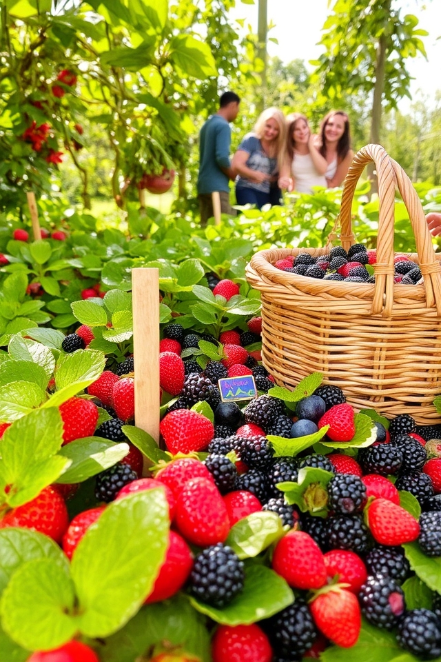interactive berry picking garden
