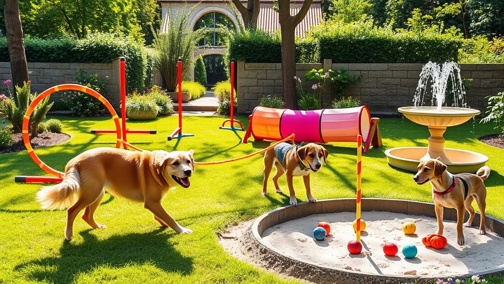interactive dog play zone