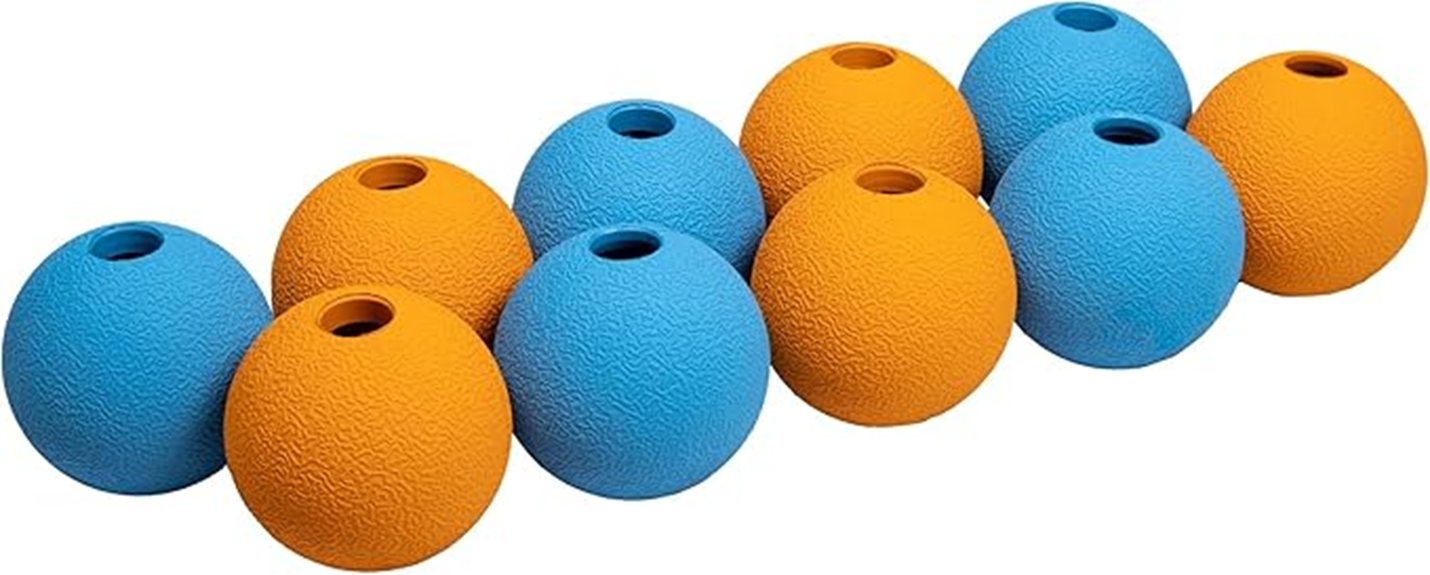 interactive rubber fetch balls