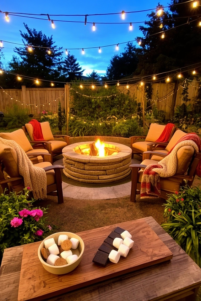 inviting outdoor gathering space