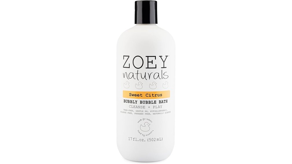 kids citrus bubble bath