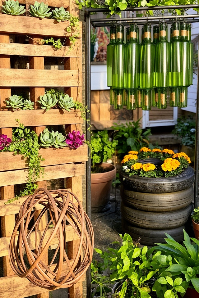 landscaping with recycled materials