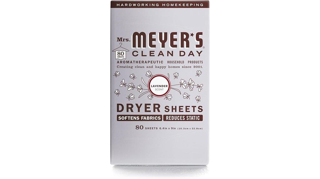 lavender scented dryer sheets