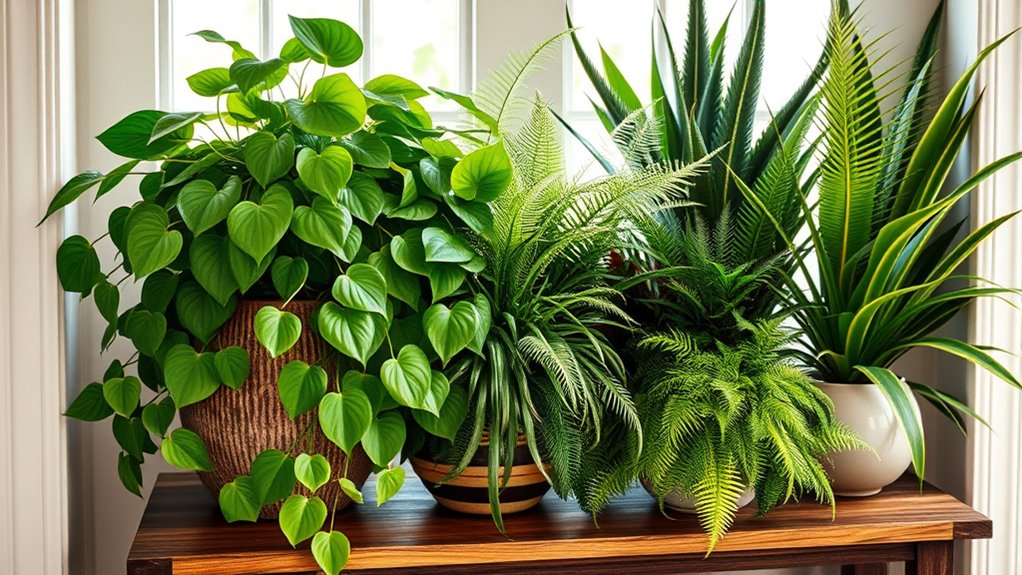 layered foliage for entryway
