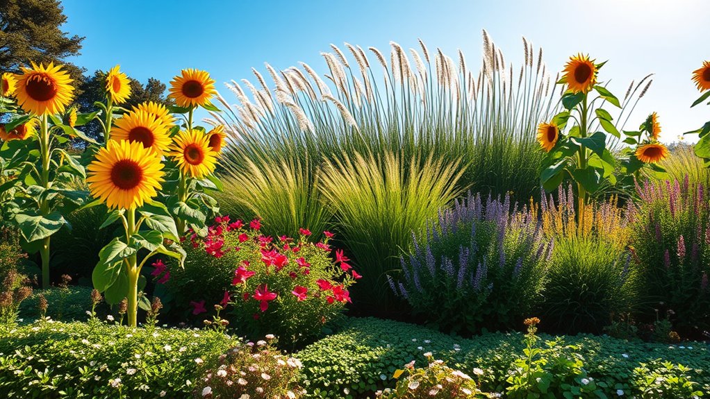 layered plant privacy design