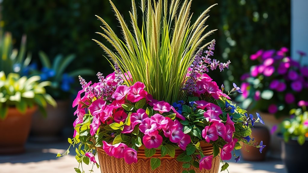layered plantings enhance aesthetics
