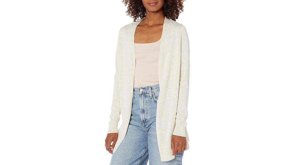 lightweight open front cardigan sweater