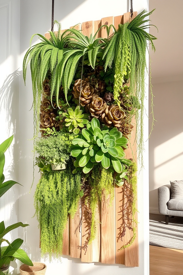 living indoor plant installation