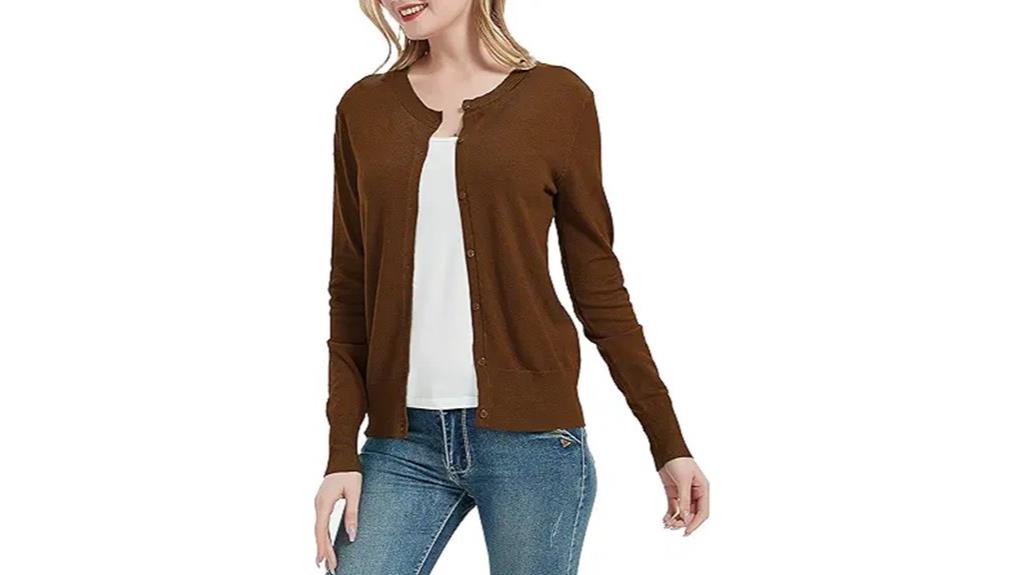 long sleeve cardigan sweater
