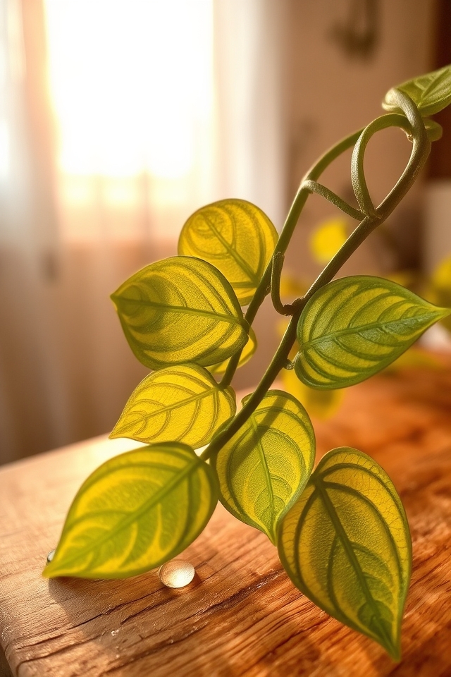 low maintenance air purifying variegated plant
