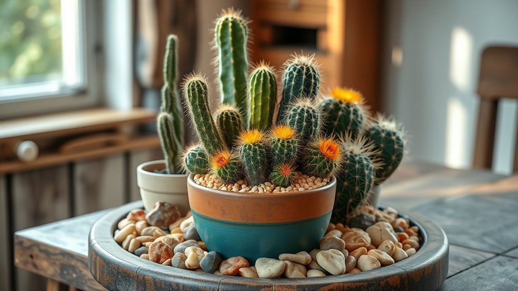 low maintenance cactus arrangements