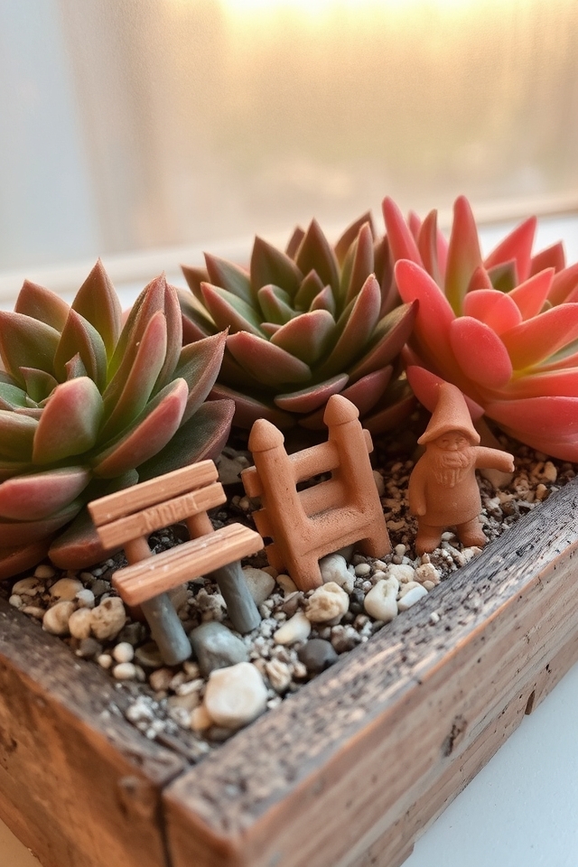 low maintenance earthy succulent scenes