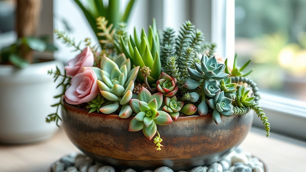 low maintenance succulent arrangements