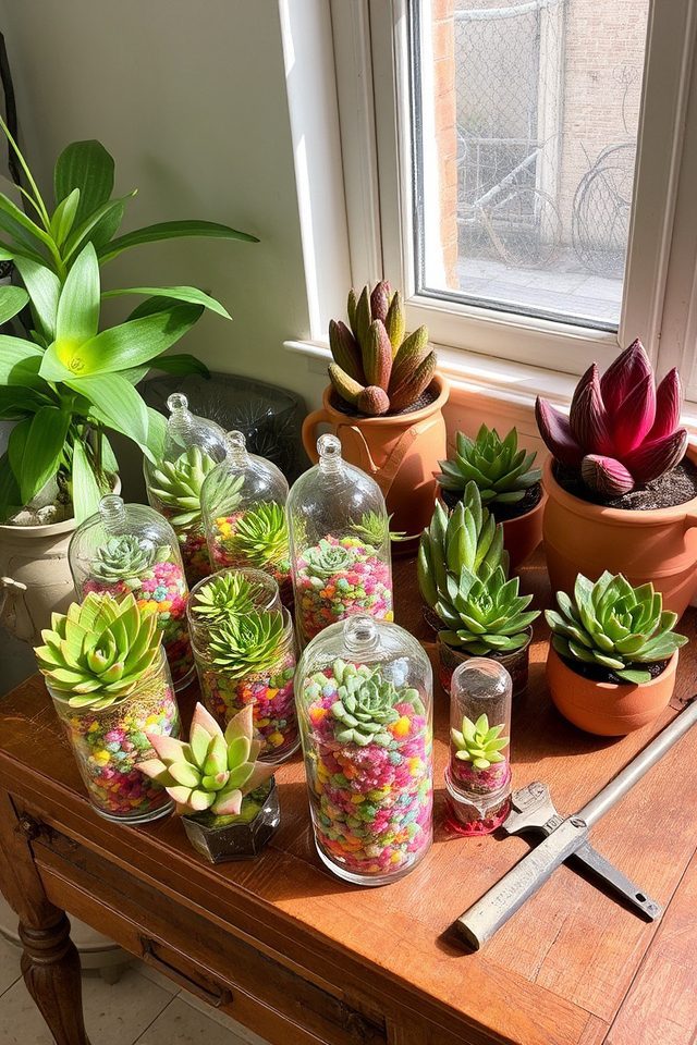 low maintenance succulent arrangements