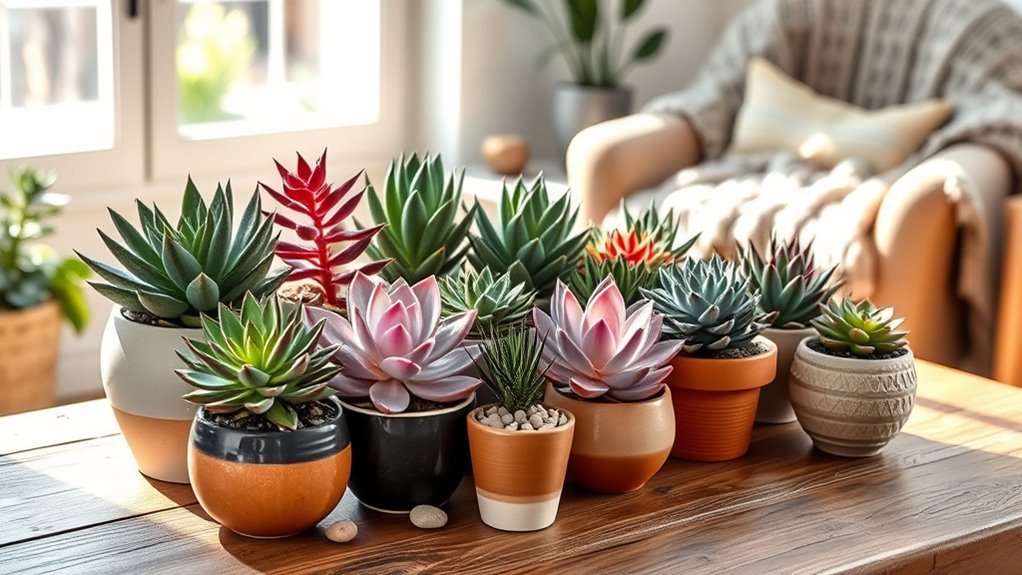 low maintenance succulent decor