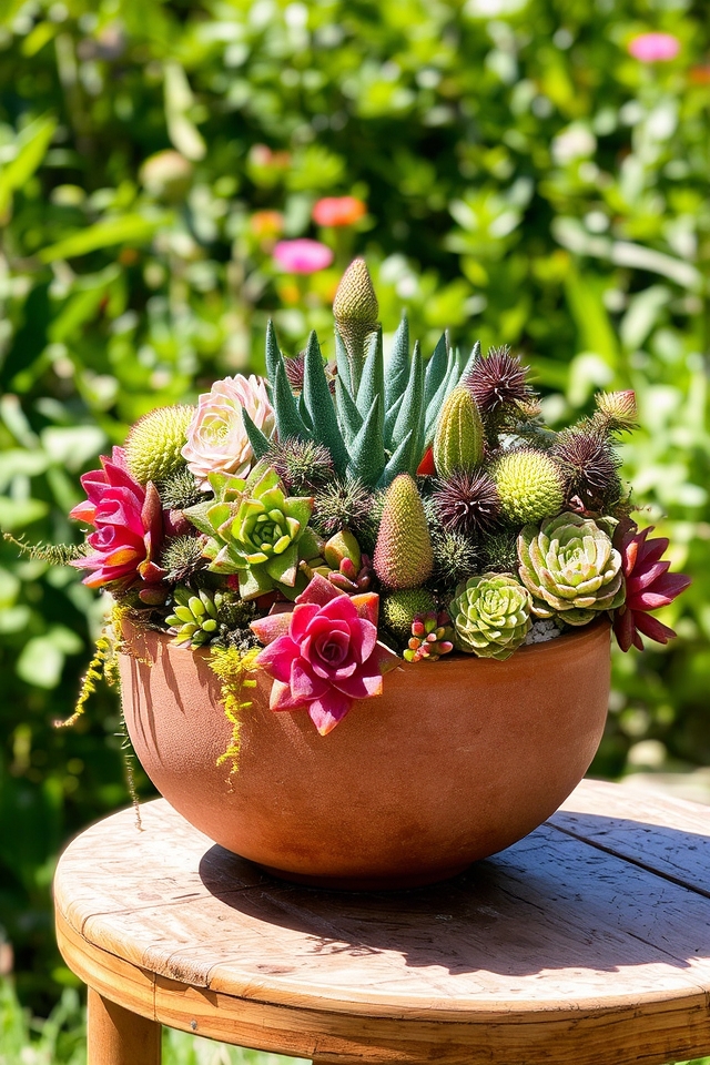 low maintenance succulent displays