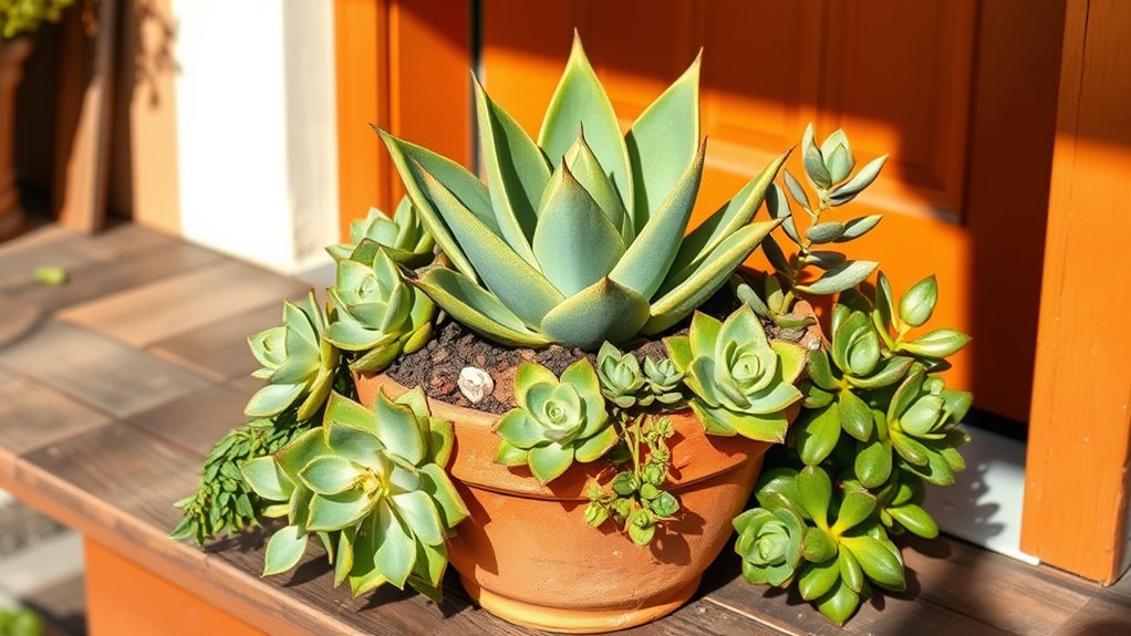 low maintenance vibrant door plants