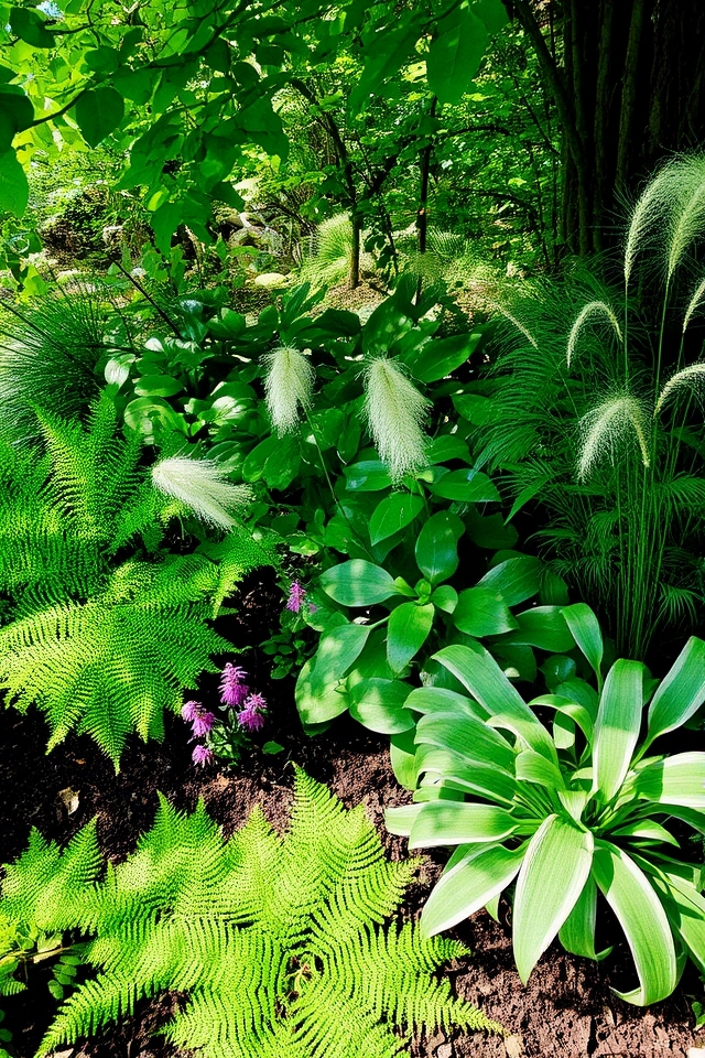lush foliage shade garden