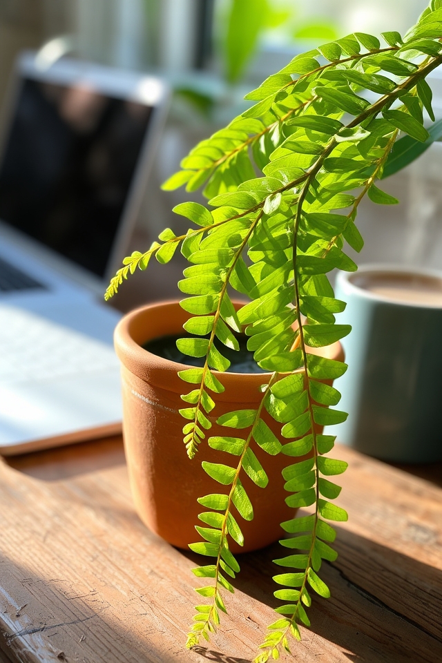 lush graceful office plant