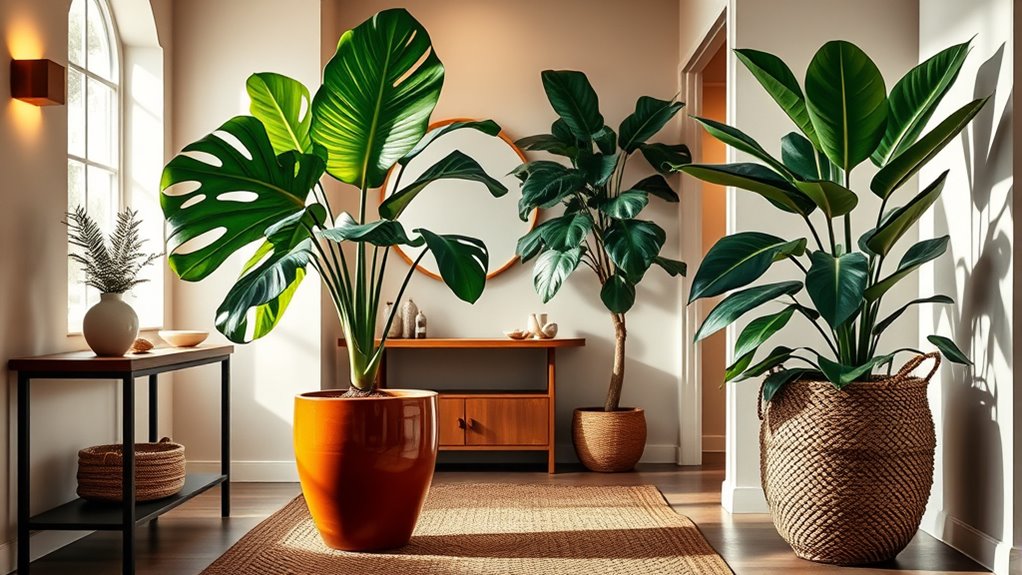 lush indoor entryway plants