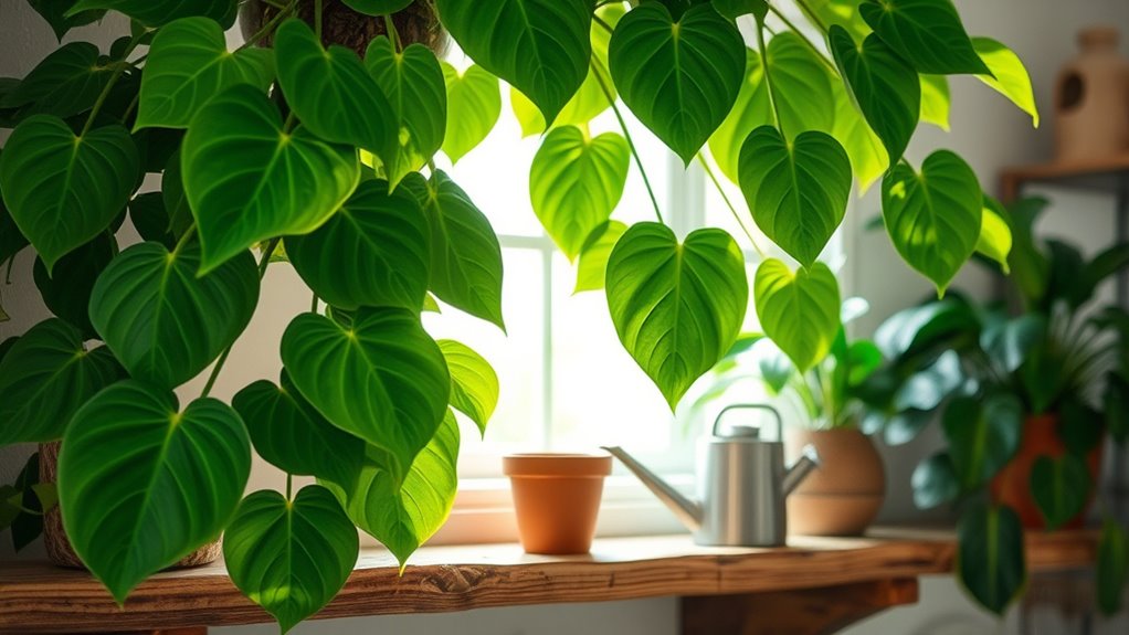 lush indoor tropical foliage