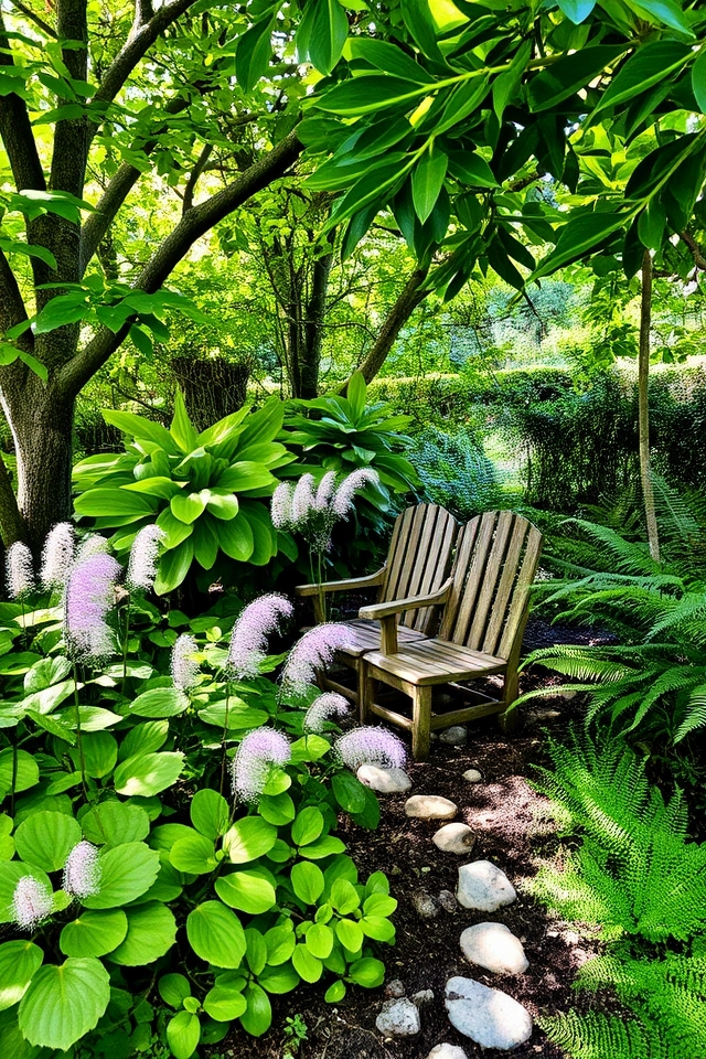lush shade garden retreat