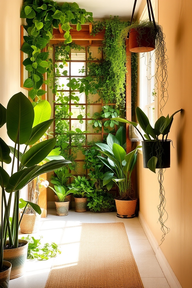 lush vertical plant arrangements
