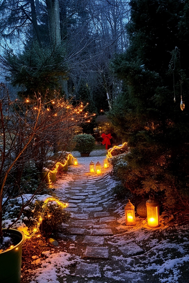 magical illuminated garden pathways