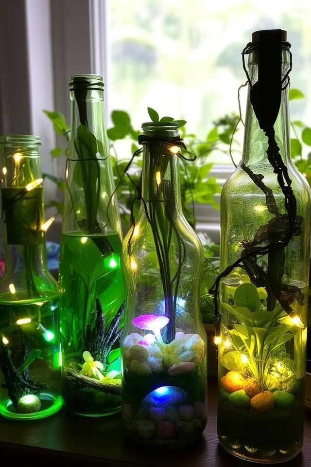 magical led bottle garden