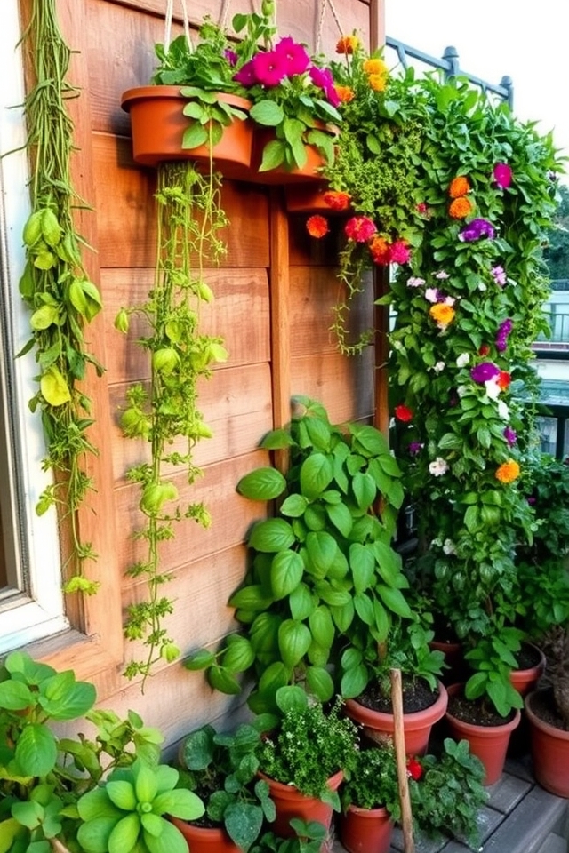 maximize balcony garden space