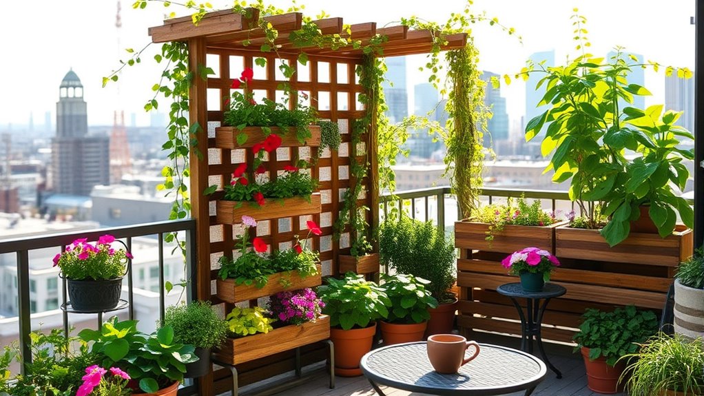 maximize rooftop garden space