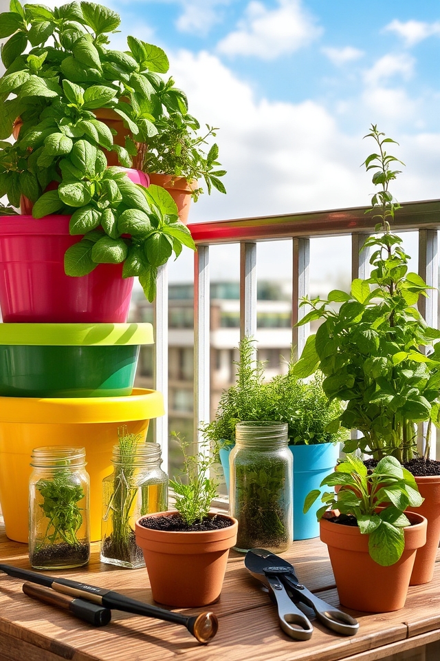 maximize space with herbs