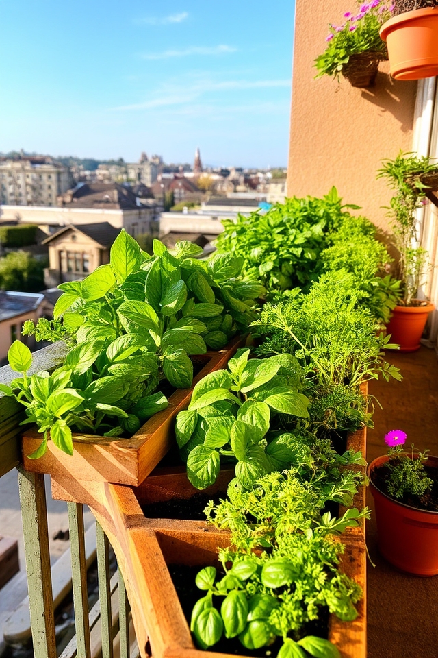 maximize space with herbs