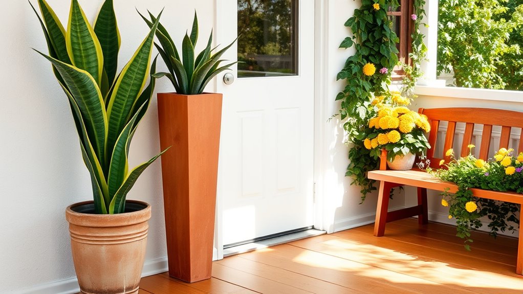 maximize space with planters