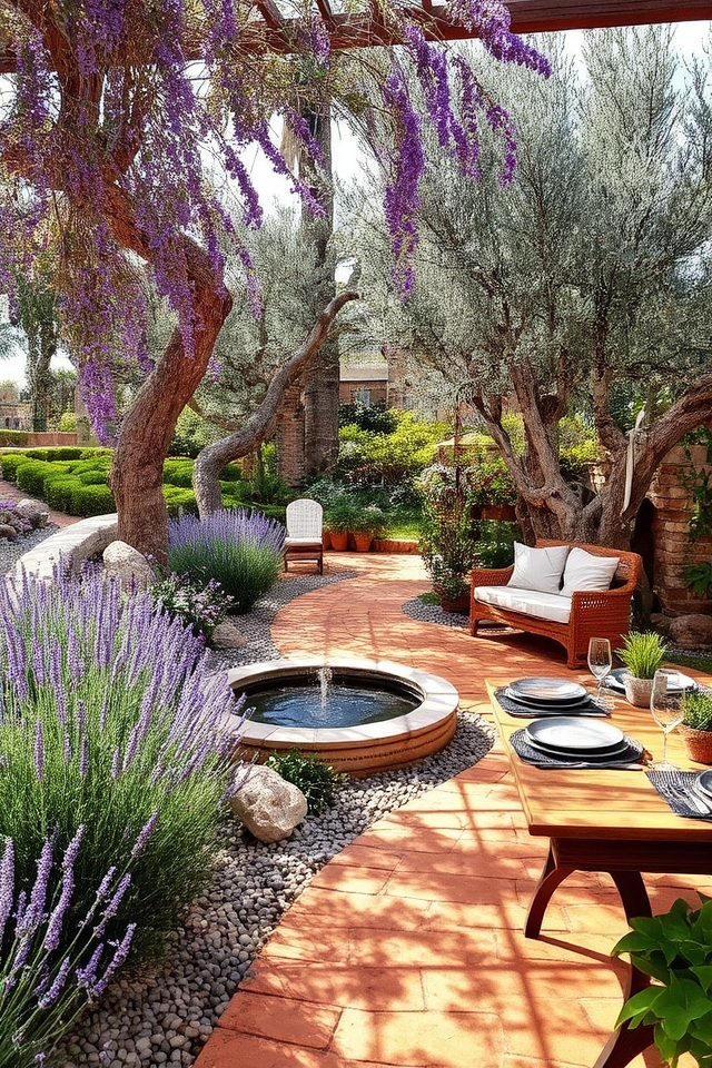 mediterranean garden retreat design