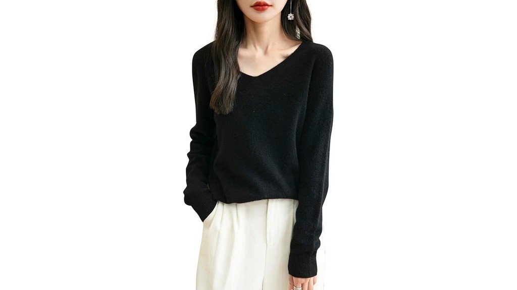 merino wool v neck sweater