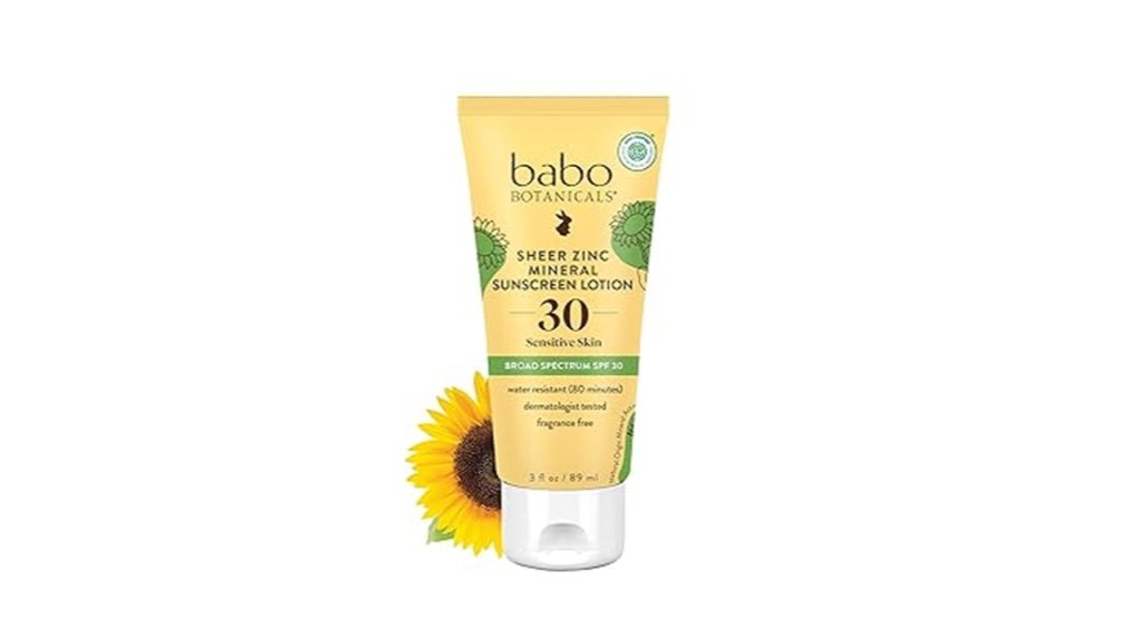 mineral sunscreen spf30 lotion