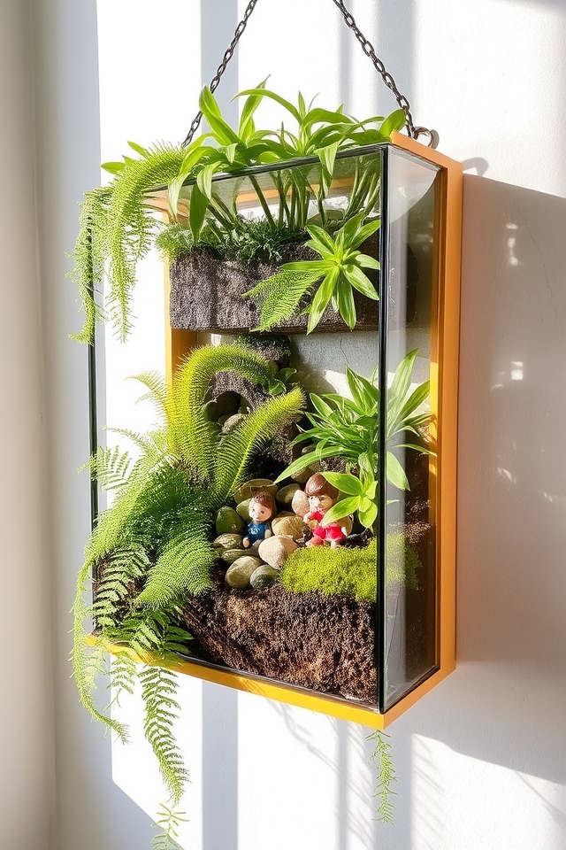 miniature ecosystems in glass