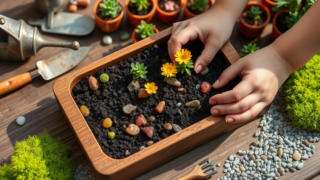 miniature garden hands on activity