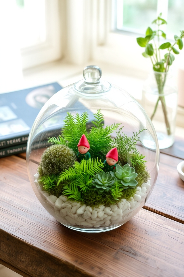 miniature indoor garden ecosystems