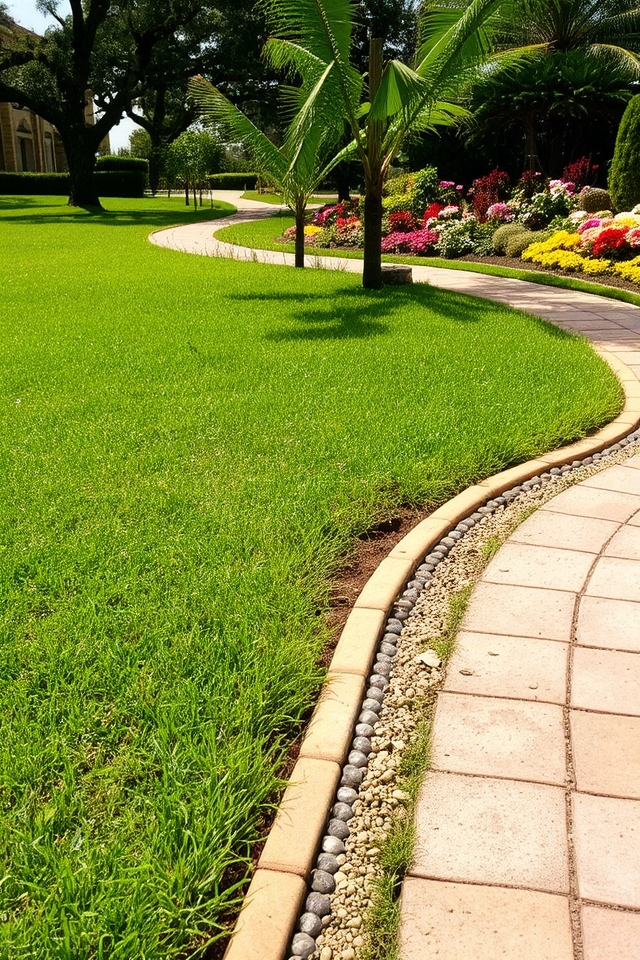 minimal maintenance tile edging