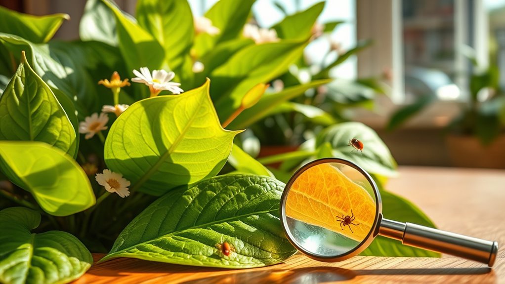 monitor plants for pests