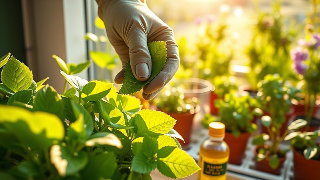 monitor plants for pests