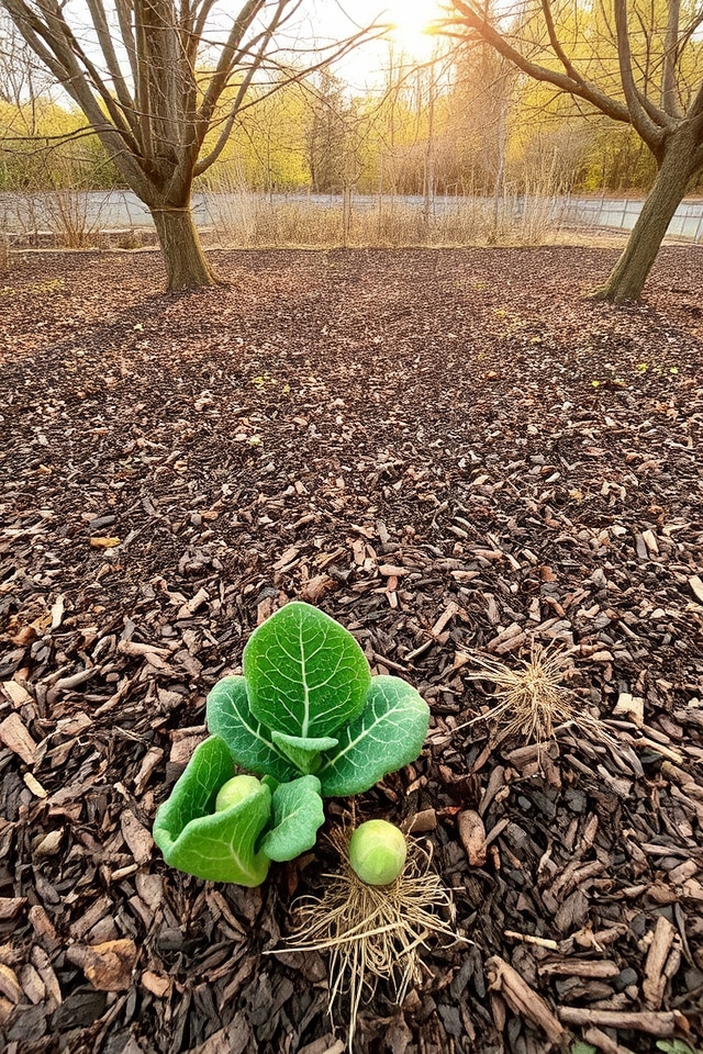 mulch retains soil heat