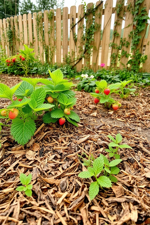 mulching enhances moisture retention