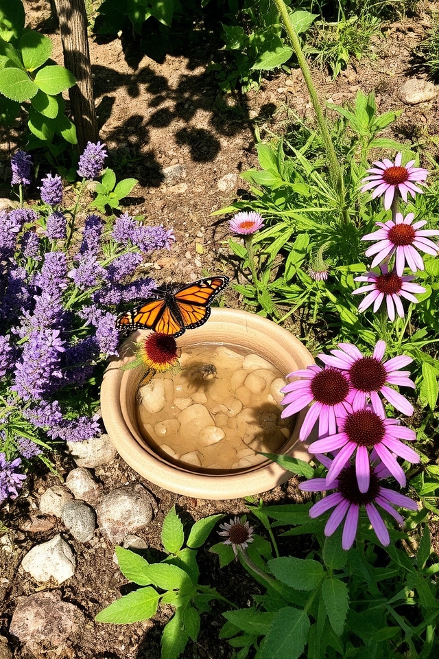 native plants diverse blooms water pesticides
